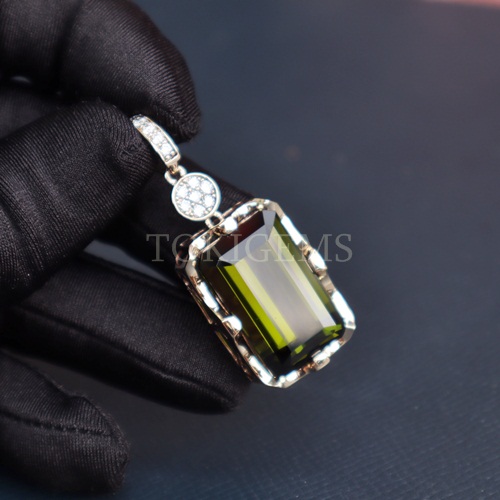 MẶT DÂY CHUYỀN ĐÁ CHỦ TOURMALINE